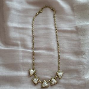 Like new! Gold, white & gray LOFT necklace.
